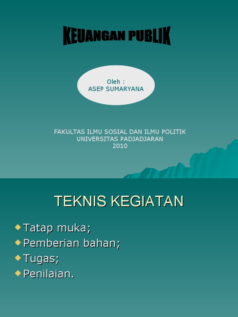Manajemen Keuangan Publik
