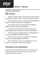 Dalton's Atomic Theory