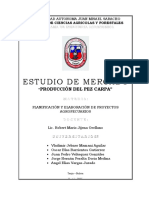 Estudio Mercado Pez Carpa