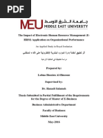 An Applied Study in Royal Jordanian