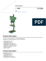 Banka Machine - Pillar Drill Machine - P20