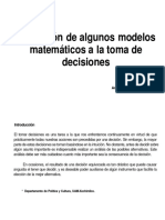 Modelos Matematicos Toma Desiciones