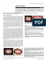 The Role of Denture Base Characterization A Good Option To Improve Theaesthetic Outcome of The Treatment With Implantretained Over PDF