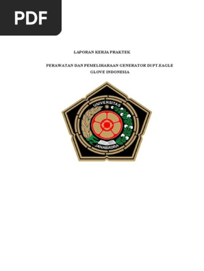 Perawatan Generator Pt Eagle Glove Indonesia Pdf