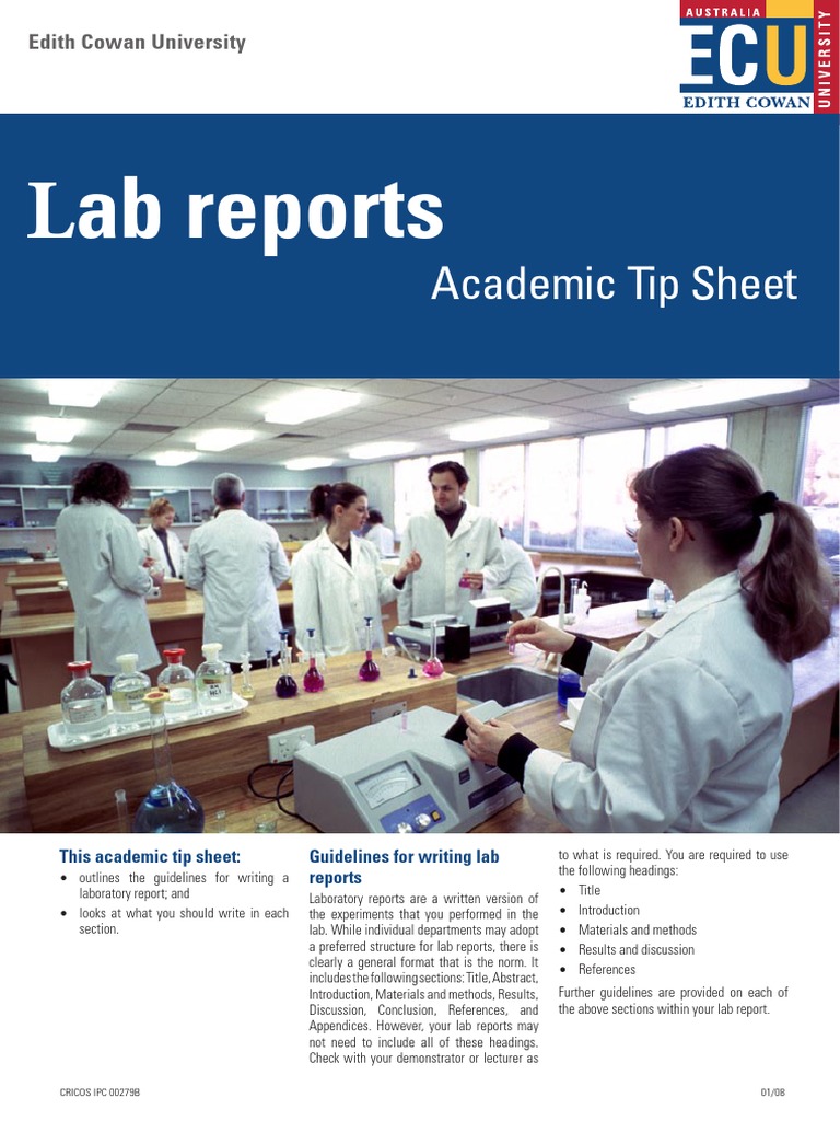 ECU-lab Report Instructions | PDF | Scientific Method | Experiment