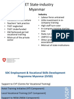 Emplyoment and Vocational Skills Development Myanmar - Praesentation DEZA PDF