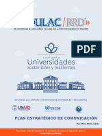 Plan estratégico de comunicación para la campaña de universidades sostenibles y resilientes