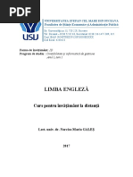 Limba Engleză: Curs Pentru Învăţământ La Distanţă