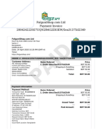 FalguniShop Payment Invoice