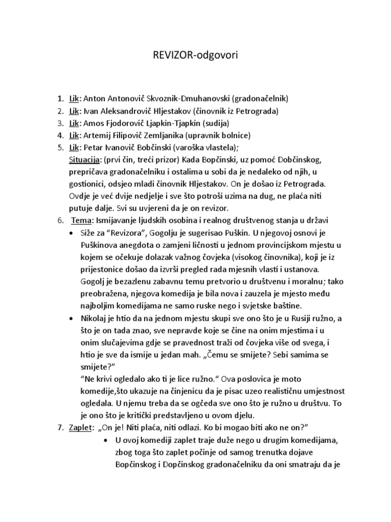 REVIZOR | PDF