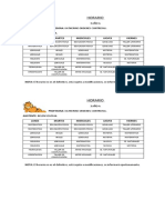 Horario 3 Año A