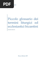 Piccolo glossario bizantino