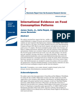 International Evidence On Food Consumption Patterns: Electronic Report From The Economic Research Service