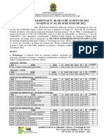 Edital Complementar 08 - Homologação Final