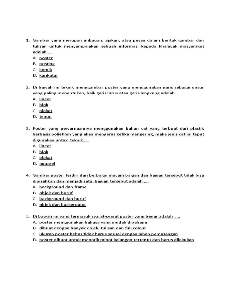 Soal Uts 2 Kelas 8 Susulan