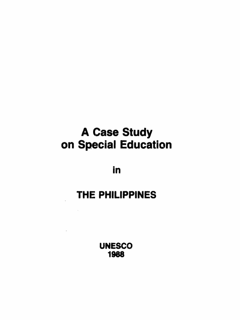 Special Education in the Philippines | PDF | Social Science