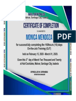 Monica Mendoza-Certificate of Completion