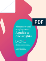 Maternity and Employment. A Guide To One's Rights