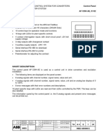 Control Panel for Converter Systems