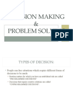 Decision Making & Problem Solving