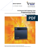 KX-TDA100-200 2-0-16 Channel IP Gatway Programming Guide For 0490