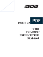 Parts Catalog Echo Trimmer/ Brushcutter SRM-4605