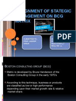 Assignment of Stategic Management On BCG Matrix