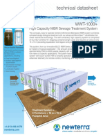Technical Datasheet: High Capacity MBR Sewage Treatment System