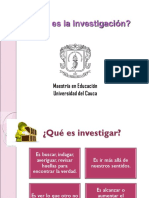 Qué Es La Investigación