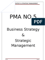 Pmano5: Business Strategy & Strategic Management