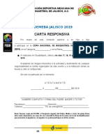 Carta autorización torneo basquetbol Jalisco