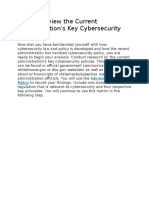 Step 6: Review The Current Administration's Key Cybersecurity Policy