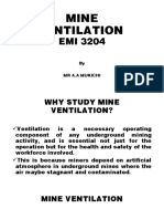 Mine Ventilation: by MR A.A Mukichi
