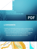 Descripción técnica de aspectos geotécnicos, hidrológicos y geológicos para proyecto de presa