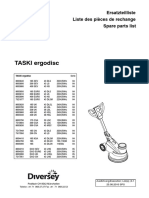 9 1 Lista de Peças TASKI Ergodisc 165 PDF