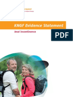 KNGF Evidence Statement: Anal Incontinence