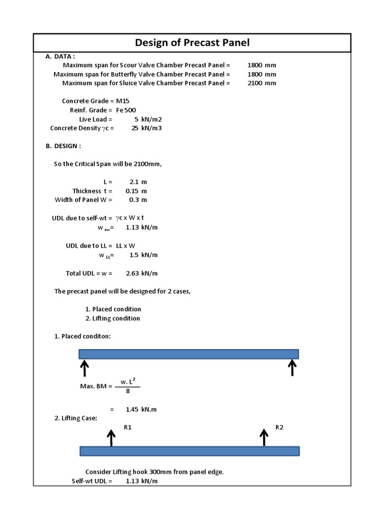 Precast Panel Design Specifications | PDF | Architectural Design ...