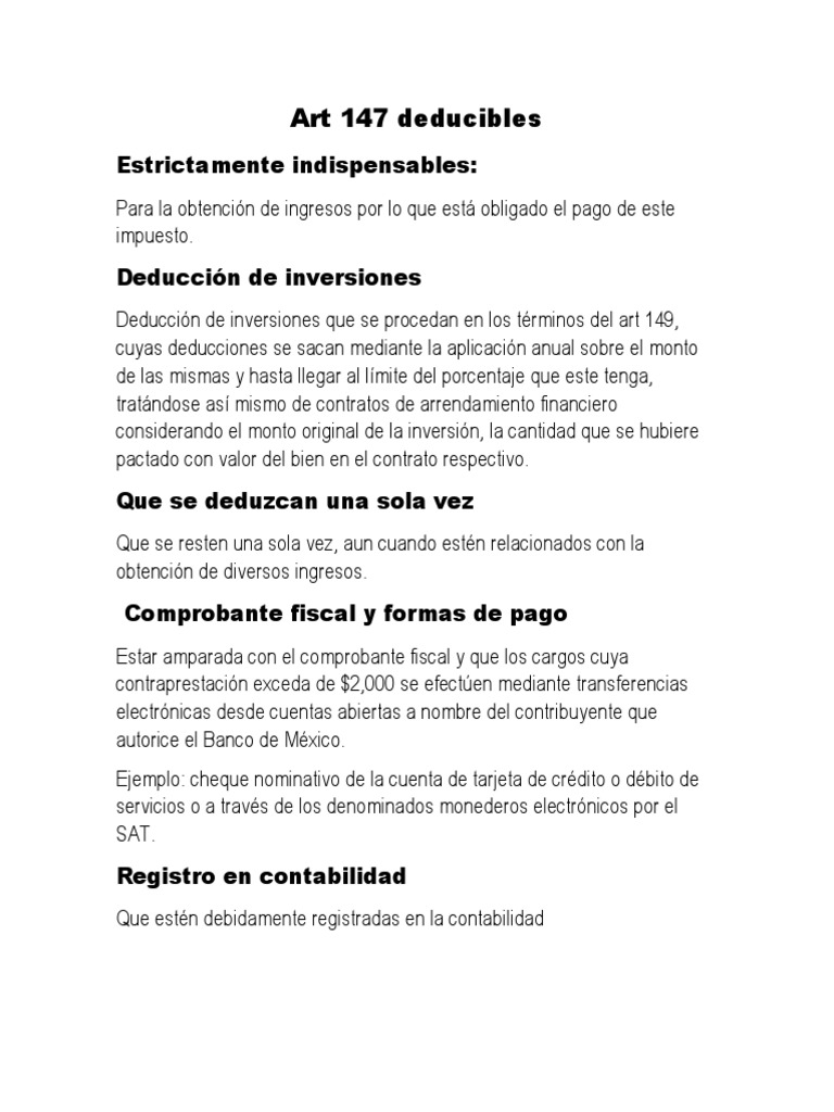 Requisitos de Las Deducciones | PDF | Impuesto sobre la renta | Impuestos