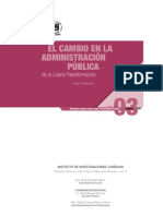 Marquez, D - El Cambio de La Administracion Publica de La Cuarta Transformacion