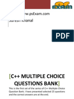 C++ MCQ Bank covers Loops, Arrays, Pointers, Functions
