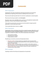 What Is Cryptography?