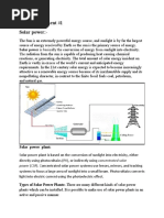 Power Assignment #1 Solar Power:-: From The