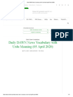 Daily DAWN News Vocabulary With Urdu Meaning (05 April 2020) PDF