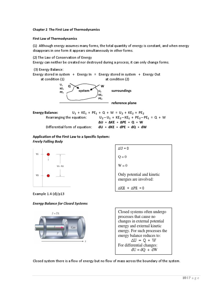 Chapter 2 First Law Pdf Turbine Steam