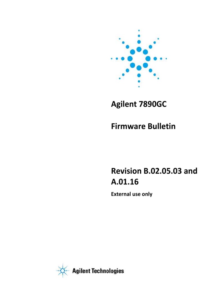 Agilent 7890 GC Firmware Update Guide | PDF | Gas Chromatography | Booting