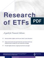 Research of Etfs: A Guide For Financial Advisors