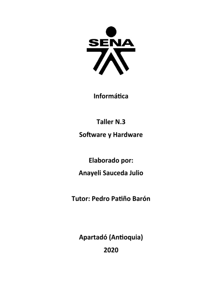 Solución Taller N | PDF | Hardware de la computadora | Programa de ...