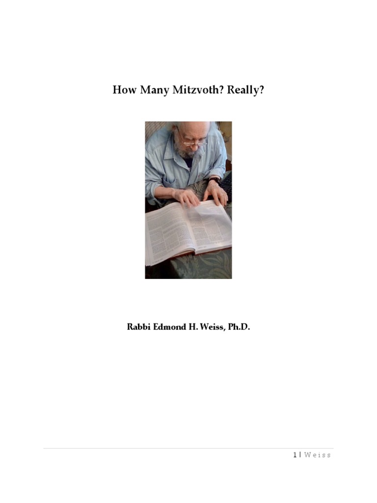 The Myth of 613 Mitzvoth Explained | PDF | Shabbat | Orthodox Judaism