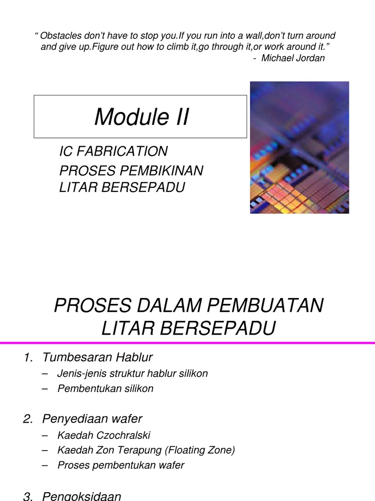 Proses Pembikinan Wafer Silikon | PDF