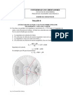 Carta de Smith para línea de 2.2λ con ZL=100+j50Ω